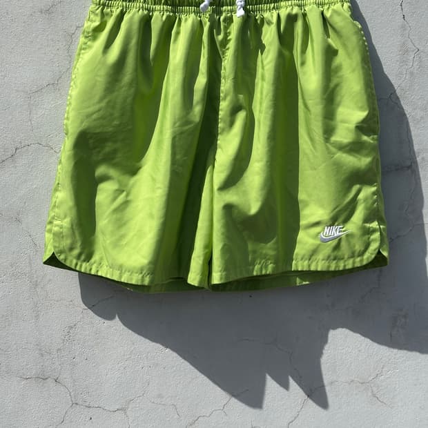 [2XL] 나이키 우븐 라임 형광 반바지