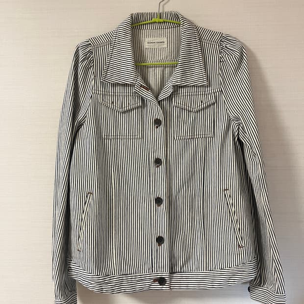 Tsumori Chisato stripe denim jacket