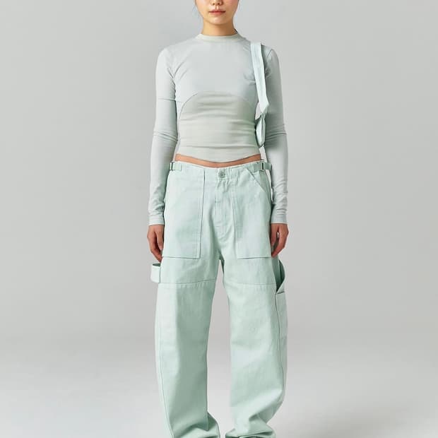 누마레 EE 가먼트 다잉 워크팬츠 xs