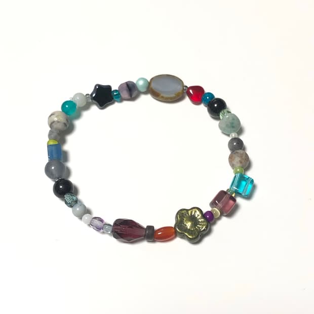 체코비즈 원석 비즈팔찌