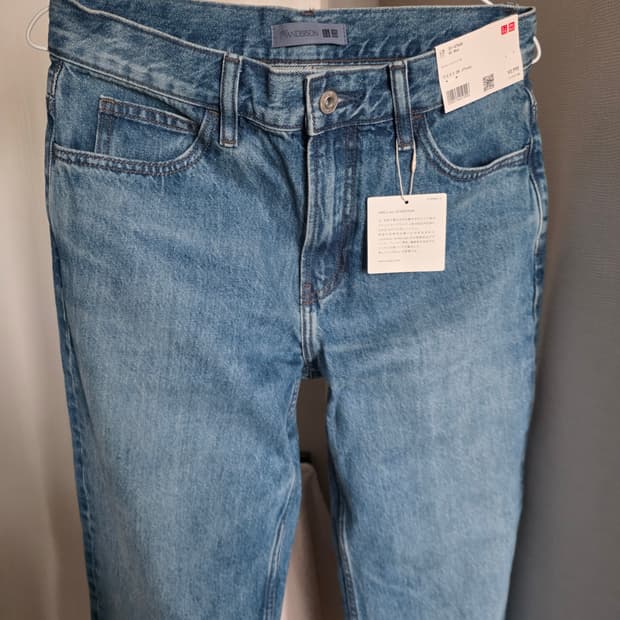 유니클로 jwa 스트레이트진 블루 65컬러