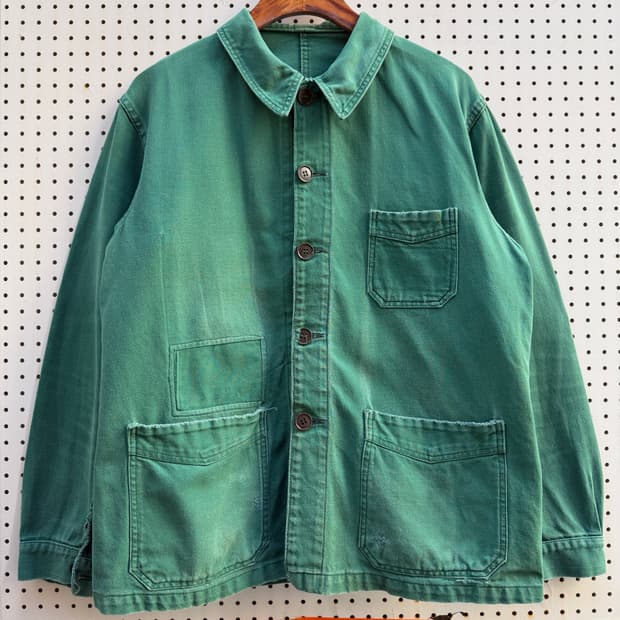 1950s OLD MODEL FADED GREEN 프렌치워크자켓