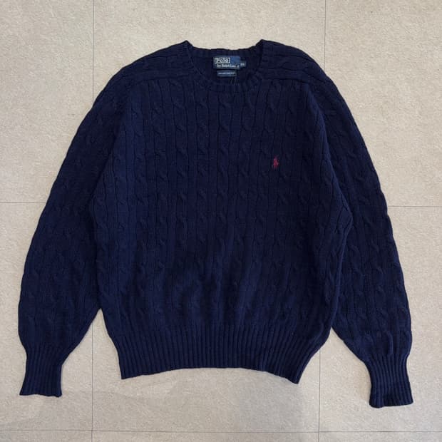 90s 폴로 랄프로렌 케이블 울 니트
