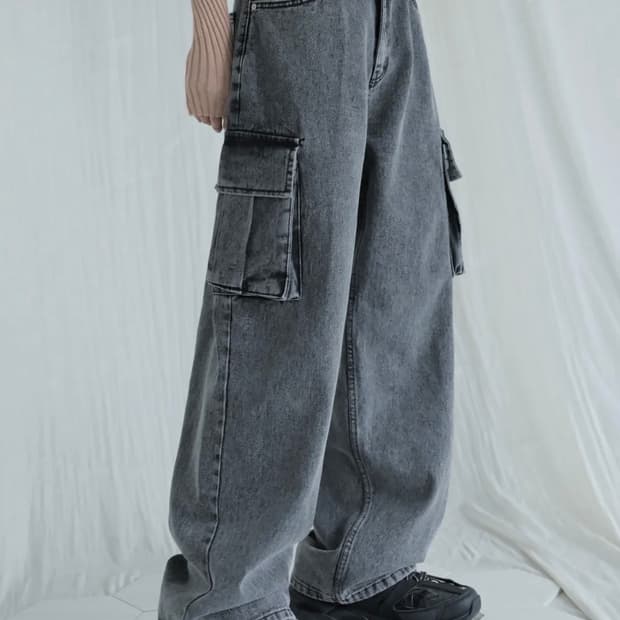 [새상품] 어반드레스 Snow cargo Denim BLACK