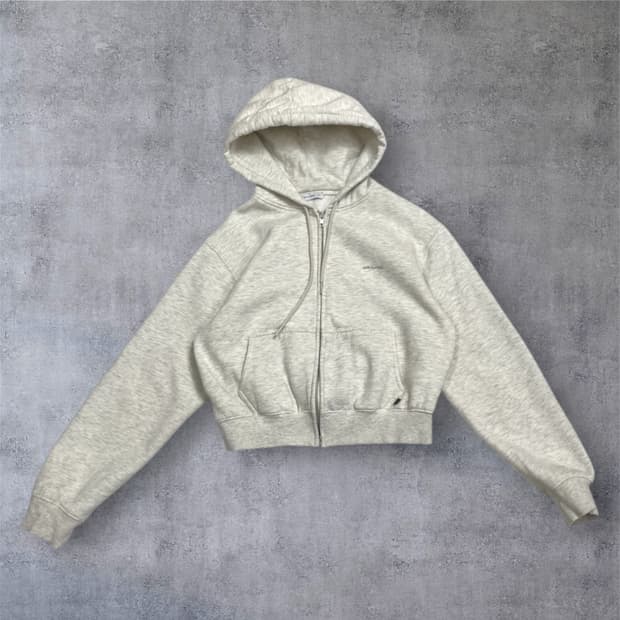 로우클래식 Low classic 오트밀 기모 후드집업 M