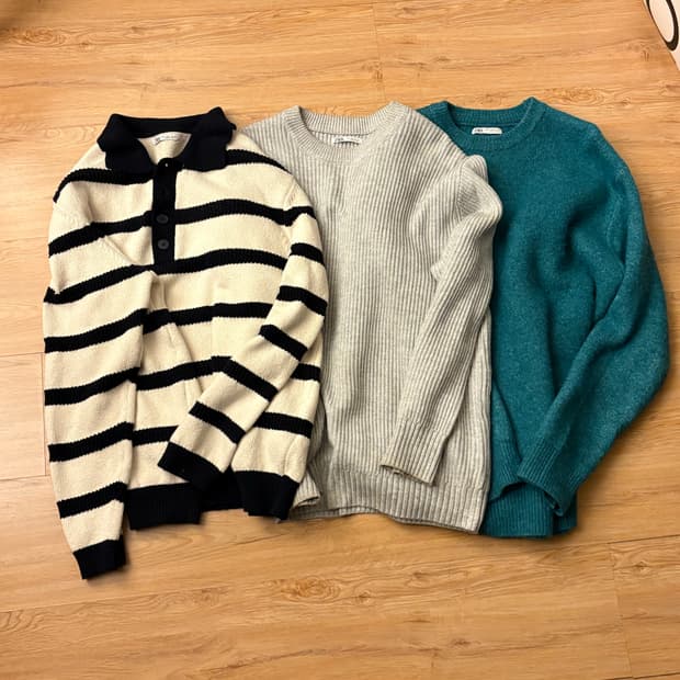 자라 니트 맛도리 3종 (L)