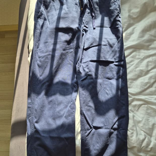 무인양품 케이폭 혼방 헤링본 팬츠 L