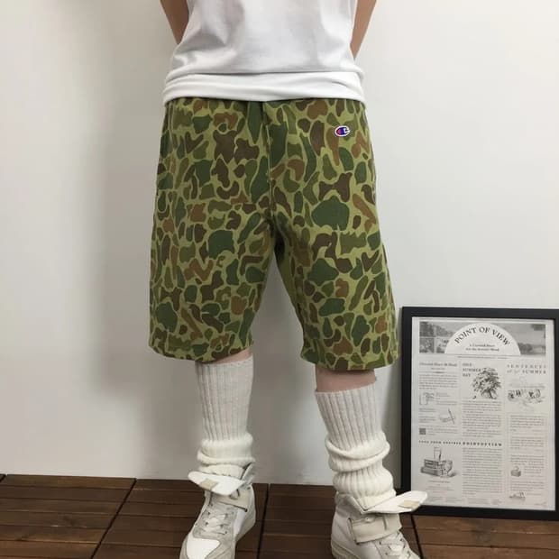 Champion Reverse Weave Camo Shorts