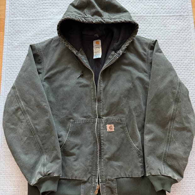 [XXL] 칼하트 j130 샌드스톤 덕 액티브 자켓 모스