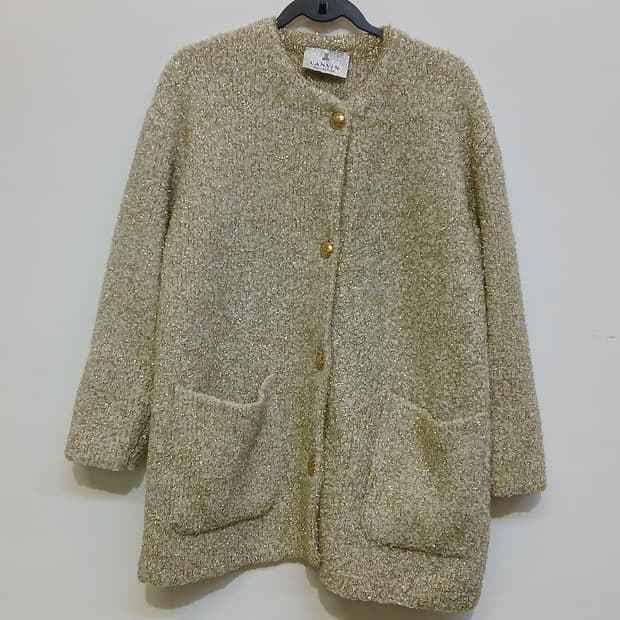 정품)LANVIN랑방 컬렉션  울브클레 프린지가디건82-94-160