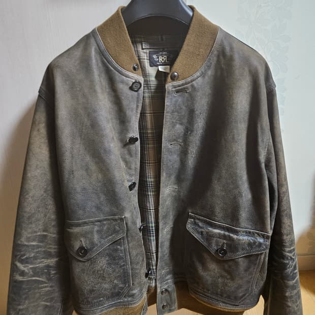 rrl 인디고 보머 자켓 L