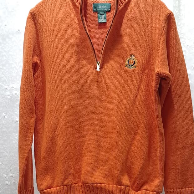 LAUREN 폴로 랄프로렌  쿼터집업 니트 L
