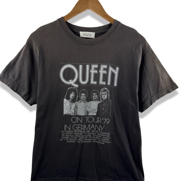 QUEEN 오피셜 1979년 독일 투어 티셔츠1951