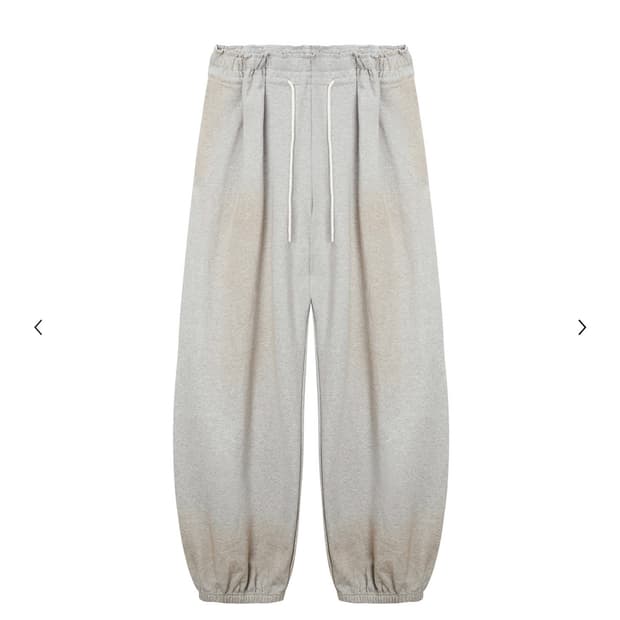 LCDC 스프레이 워싱 플리츠 트라우저 그레이