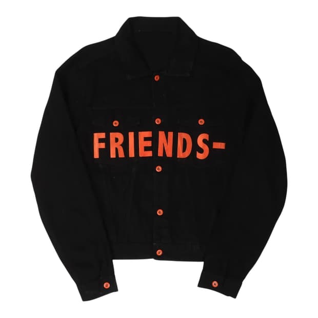 브이론 프렌즈 데님자켓 오렌지 미판 공홈발