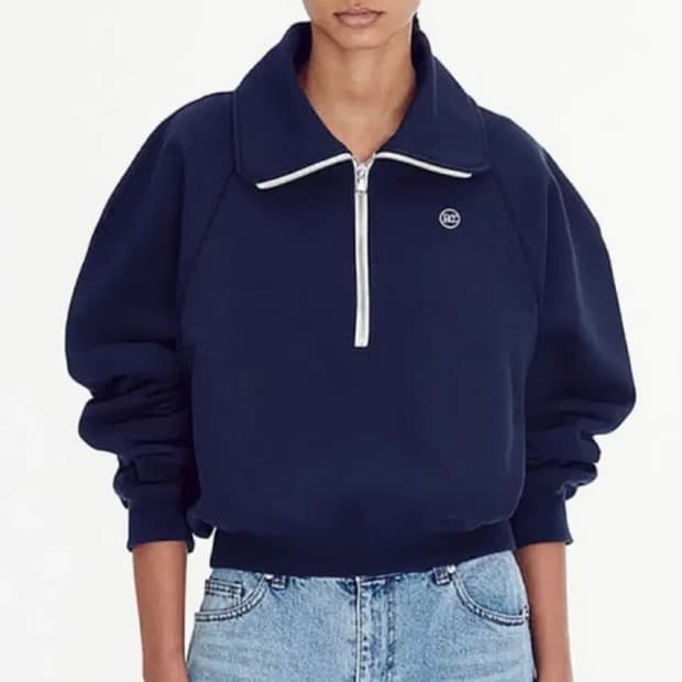 Recto 하프짚업 맨투맨