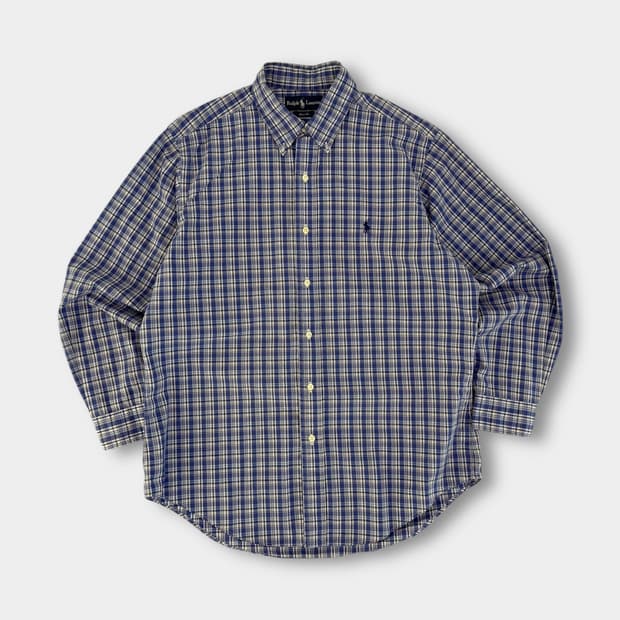폴로 랄프로렌 루즈핏 체크패턴 코튼 셔츠