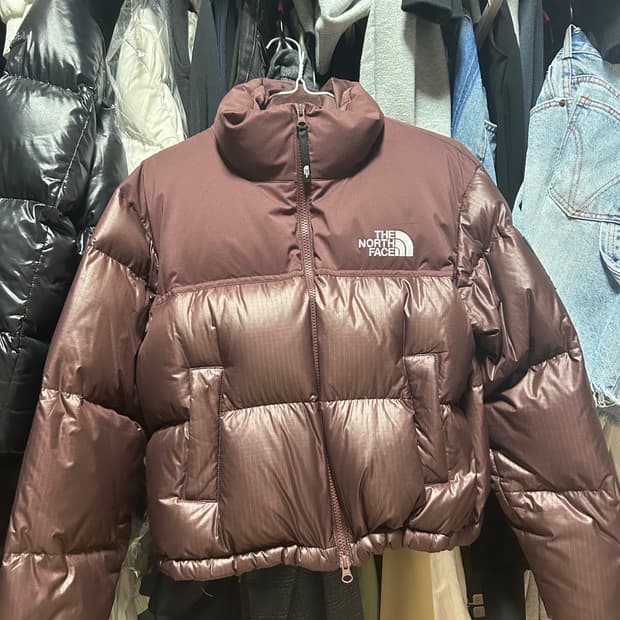 노스페이스 눕시 갈색 s