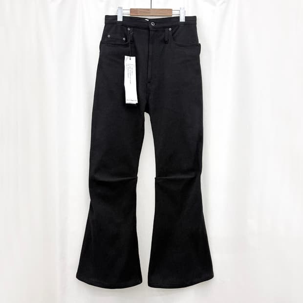 코자부로 23SS 롱 3D 부츠컷 팬츠 사시코 블랙