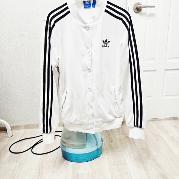 (90~95)S☆초대장급☆ 아디다스 파이어버드 빅로고 [흰검] 트랙탑져지