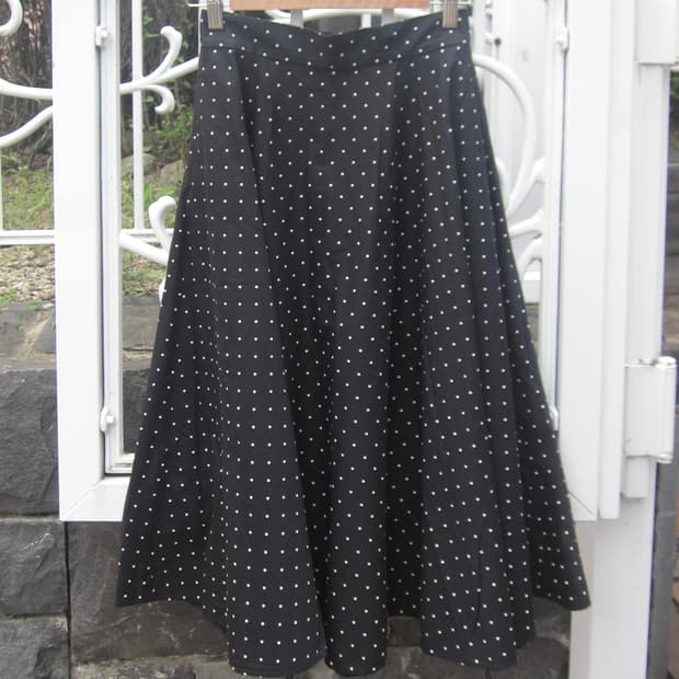 vintage dot skirt
