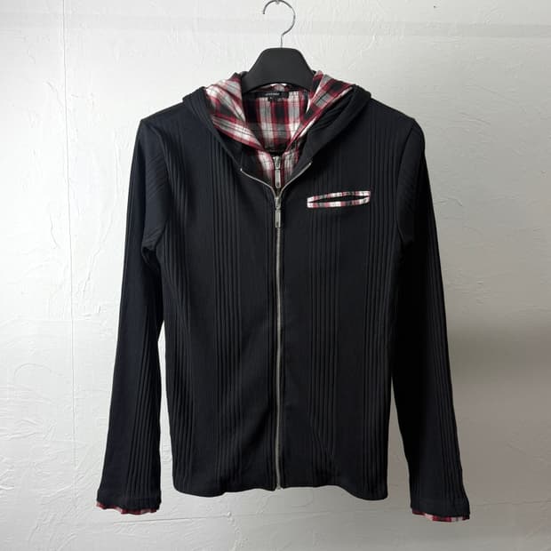 Water Back 레이어드 후드 집업