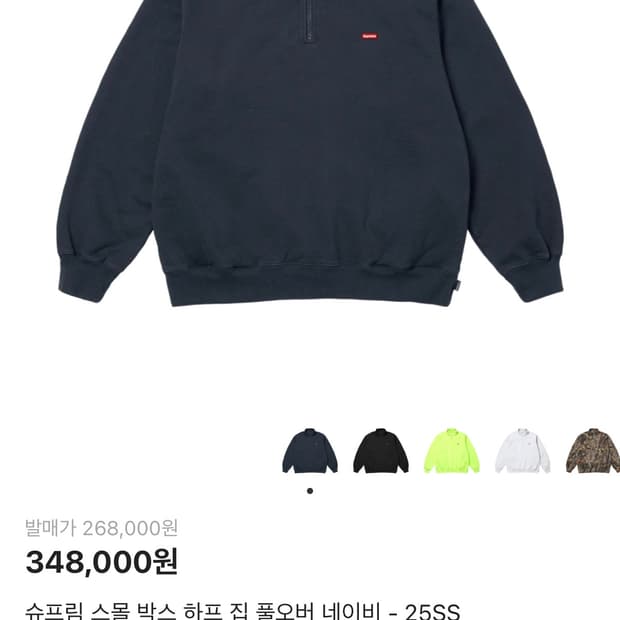 (구합니다) 슈프림 네이비 스몰박스 반집업