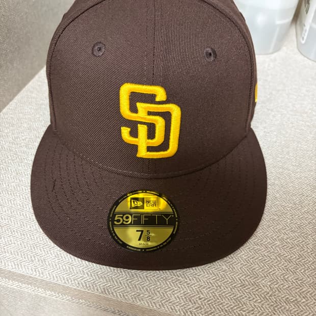 뉴에라 MLB 어센틱 샌디에이고 파드리스 피티드캡 게임 브라운