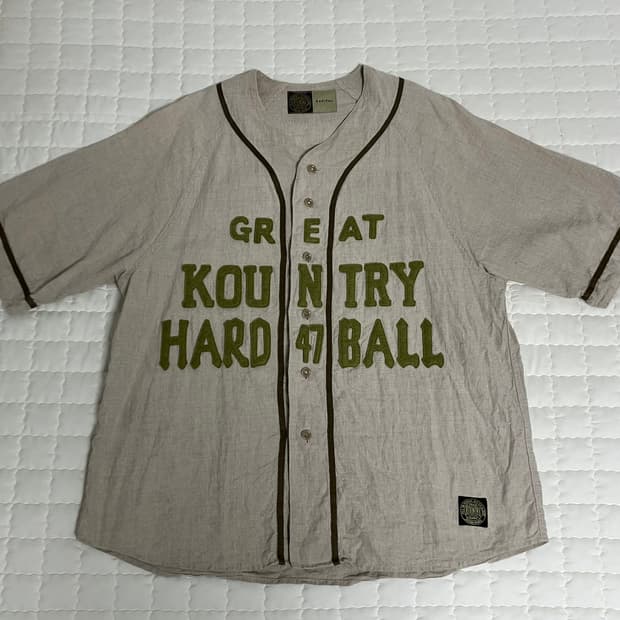 캐피탈 프렌치 린넨 베이스볼 셔츠 베이지 4