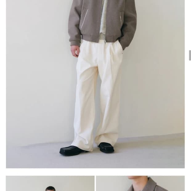 키뮤어 헤링턴 울 2-WAY 바시티 자켓 M 2회착 사용감없음