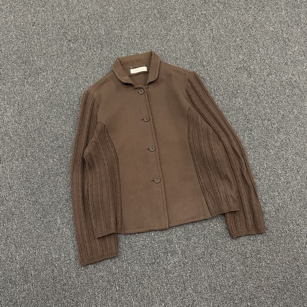 재패니즈 빈티지 브라운 버튼 가디건 니트