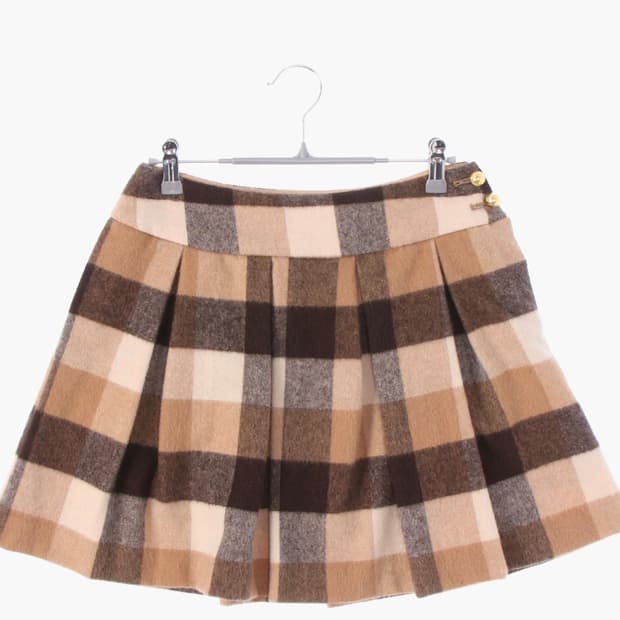 로페 피크닉 울 모직 스커트 여자 36cm