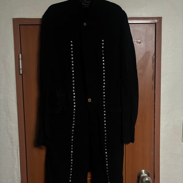 [M]꼼데가르송옴므플러스 에버그린 스터드 코트