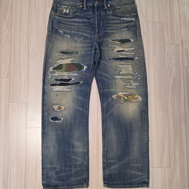 RRL 빈파포 에이버리 데님 팬츠 34/32