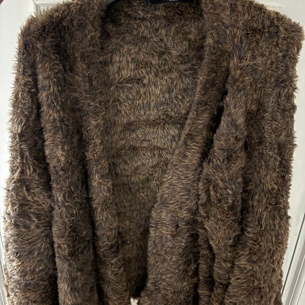 퍼 오버핏 가디건