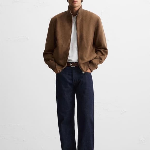 자라 스웨이드 점퍼 M