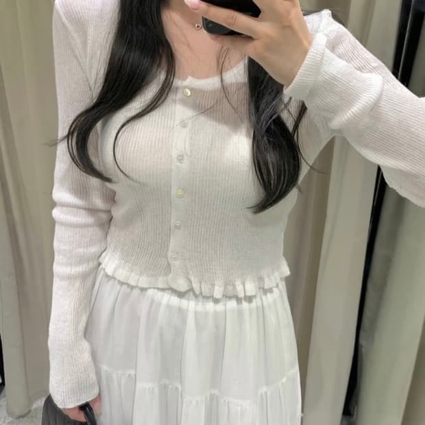 [새제품]리브아워 써머 린넨 가디건 아이보리