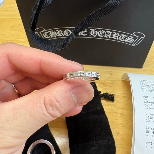 크롬하츠 nyc 퍽유링 3mm us8.5 국내 17-17.5호