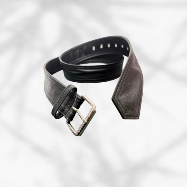 MARCELINE Tie Belt Black