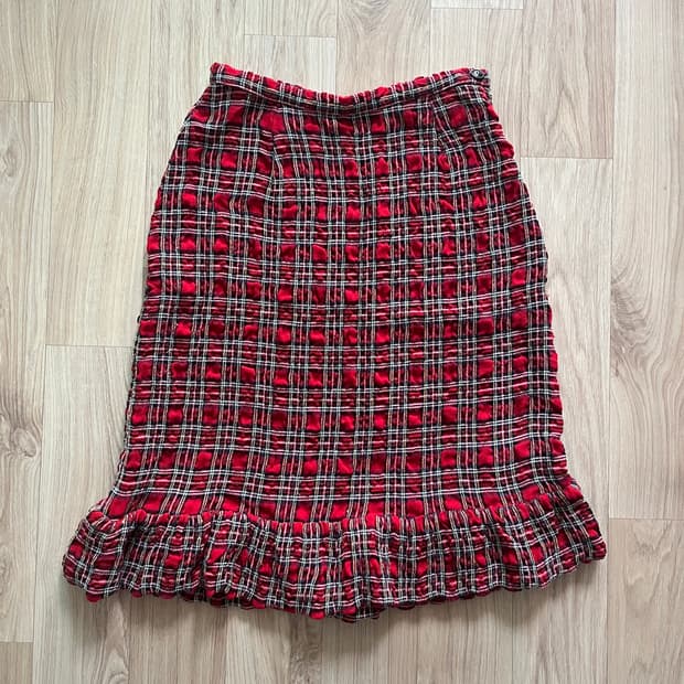 BA-TSU CLUB 체크 스커트 y2k 헤이세이 레트로 그런지 펑크