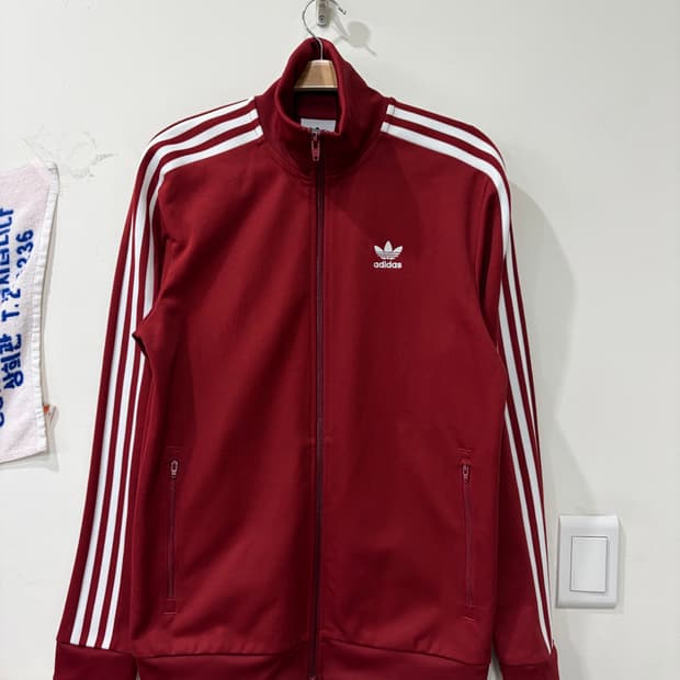 231. 아디다스 버건디 베켄바우어 져지