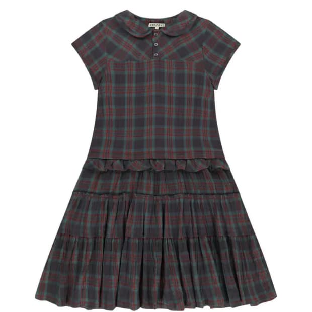 (구함!) 코이세이오 로우 엣지 체크 원피스 퍼플 사이즈 2