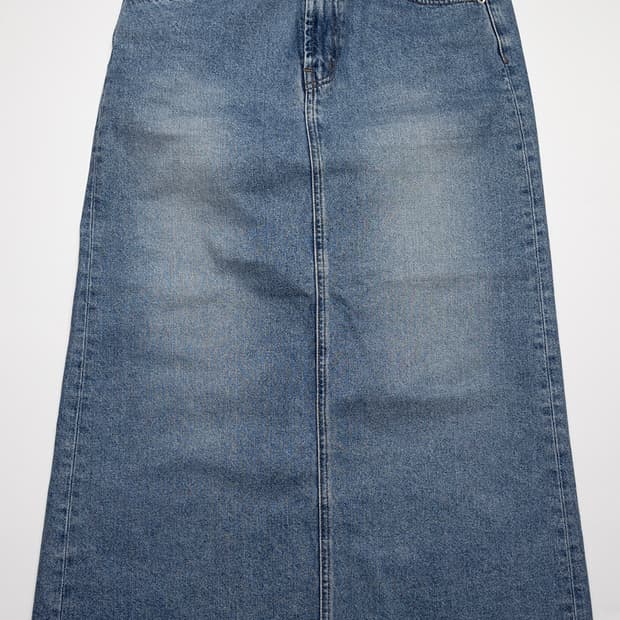 포니테일 데님 스커트