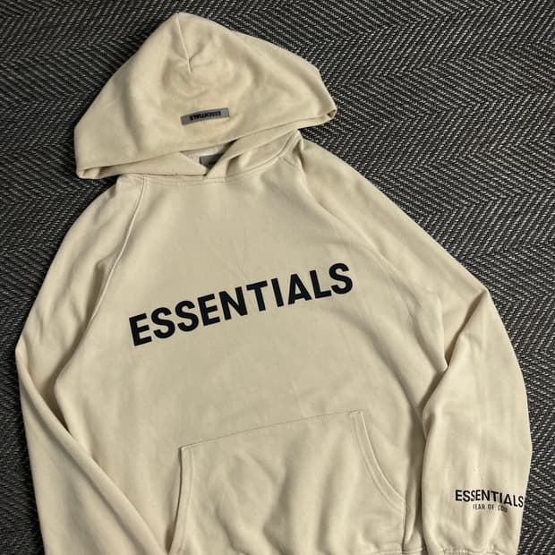 피어오브갓 에센셜 빅로고 박시핏 후드 티셔츠y 3458
