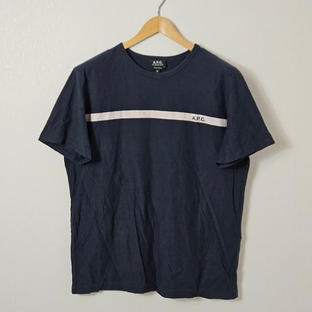 아페쎄 A.P.C 유카타 반팔 티셔츠 다크네이비 정품 XL