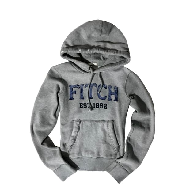 아베크롬비 그레이 블루 후드티