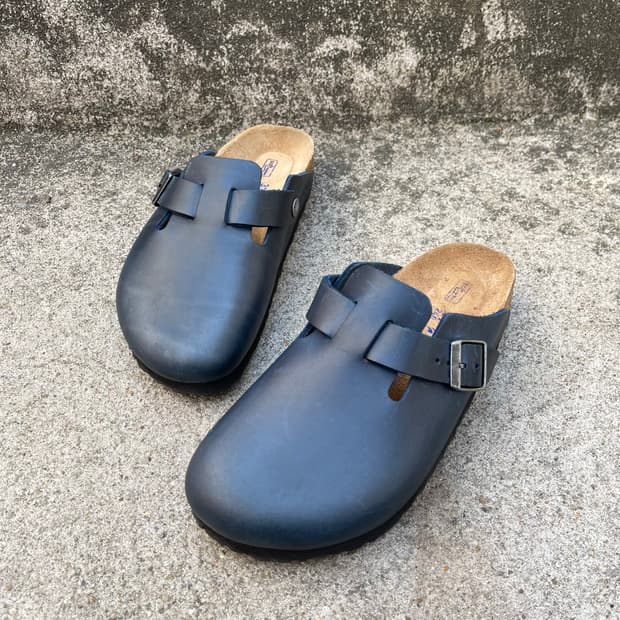 [37] 버켄스탁 보스턴 레더 네이비 블루 (240)