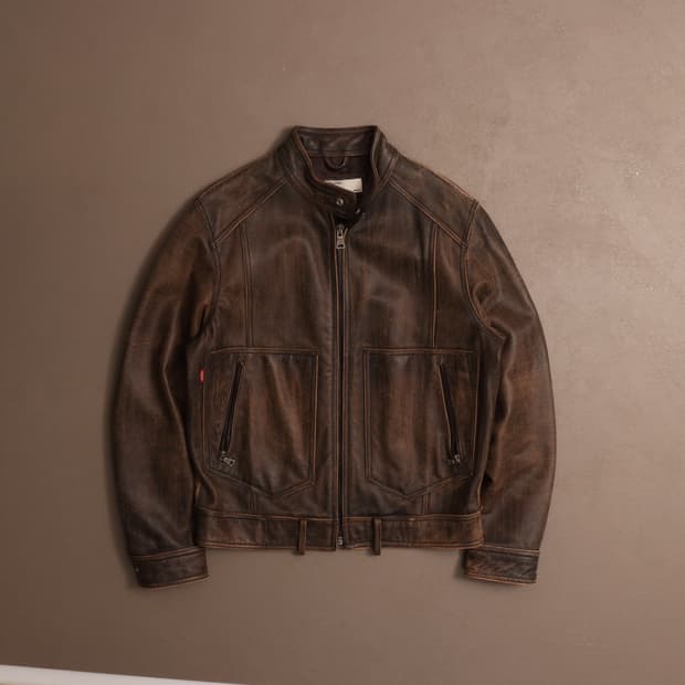 00'S 리바이스 레더 라이더 자켓 A1352