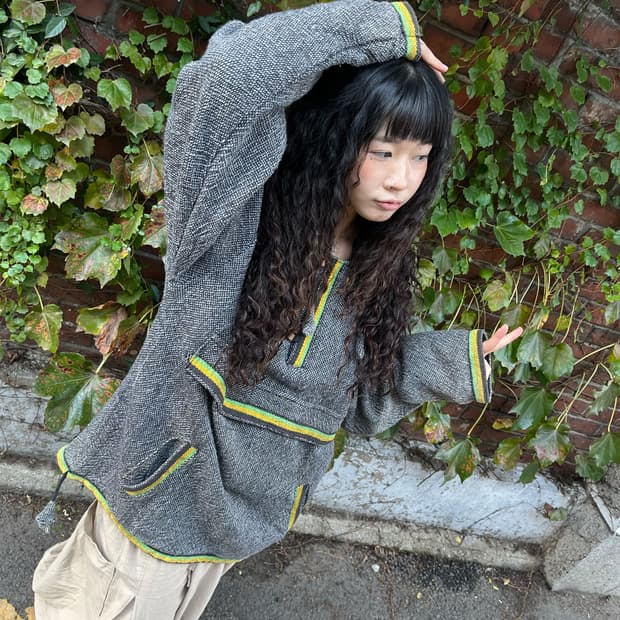 Malaika 히피 헤비코튼 후드 아노락