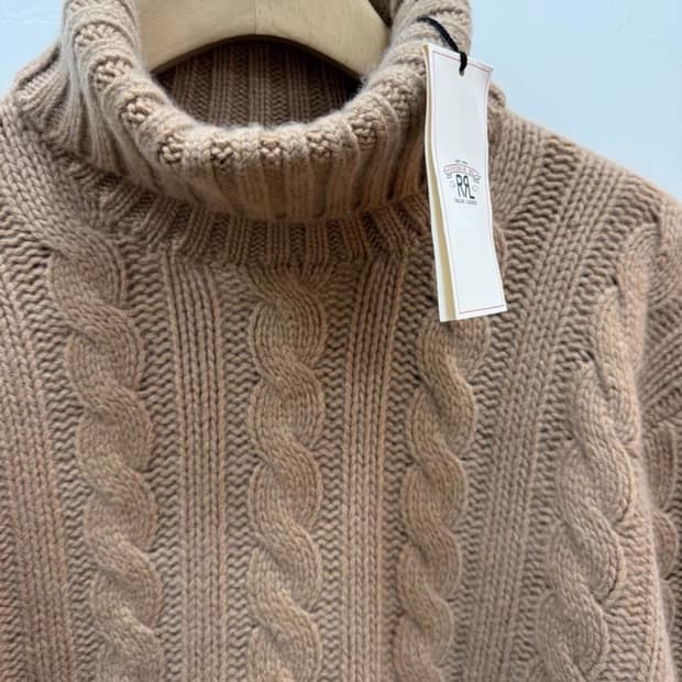 RRL 남성 폴라 꽈배기 니트 xl 